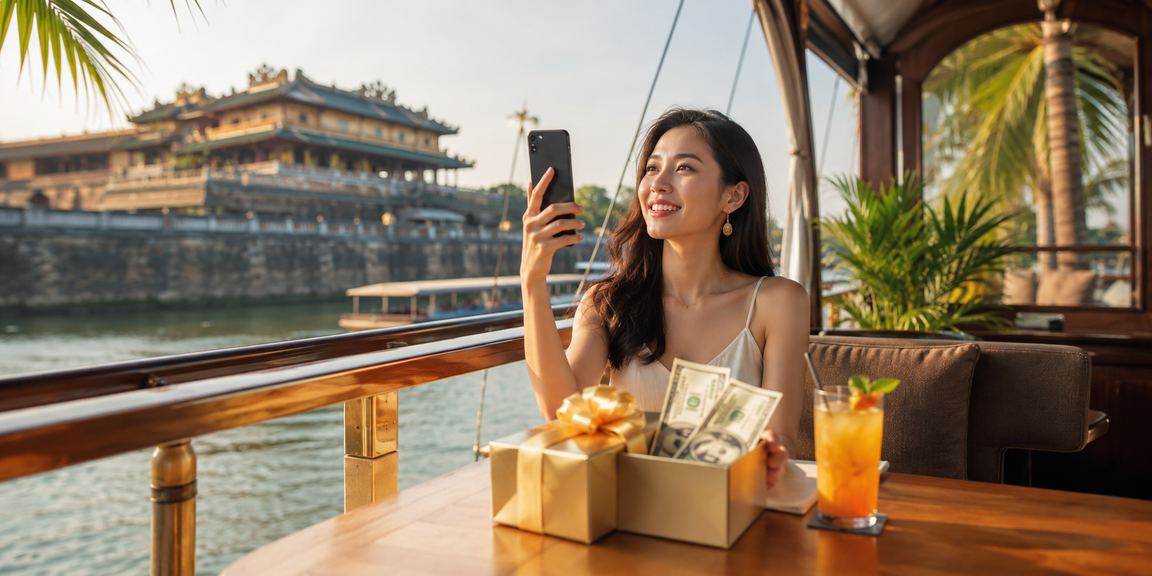 Người dùng Huế dùng điện thoại tham gia casino và thực hiện thanh toán